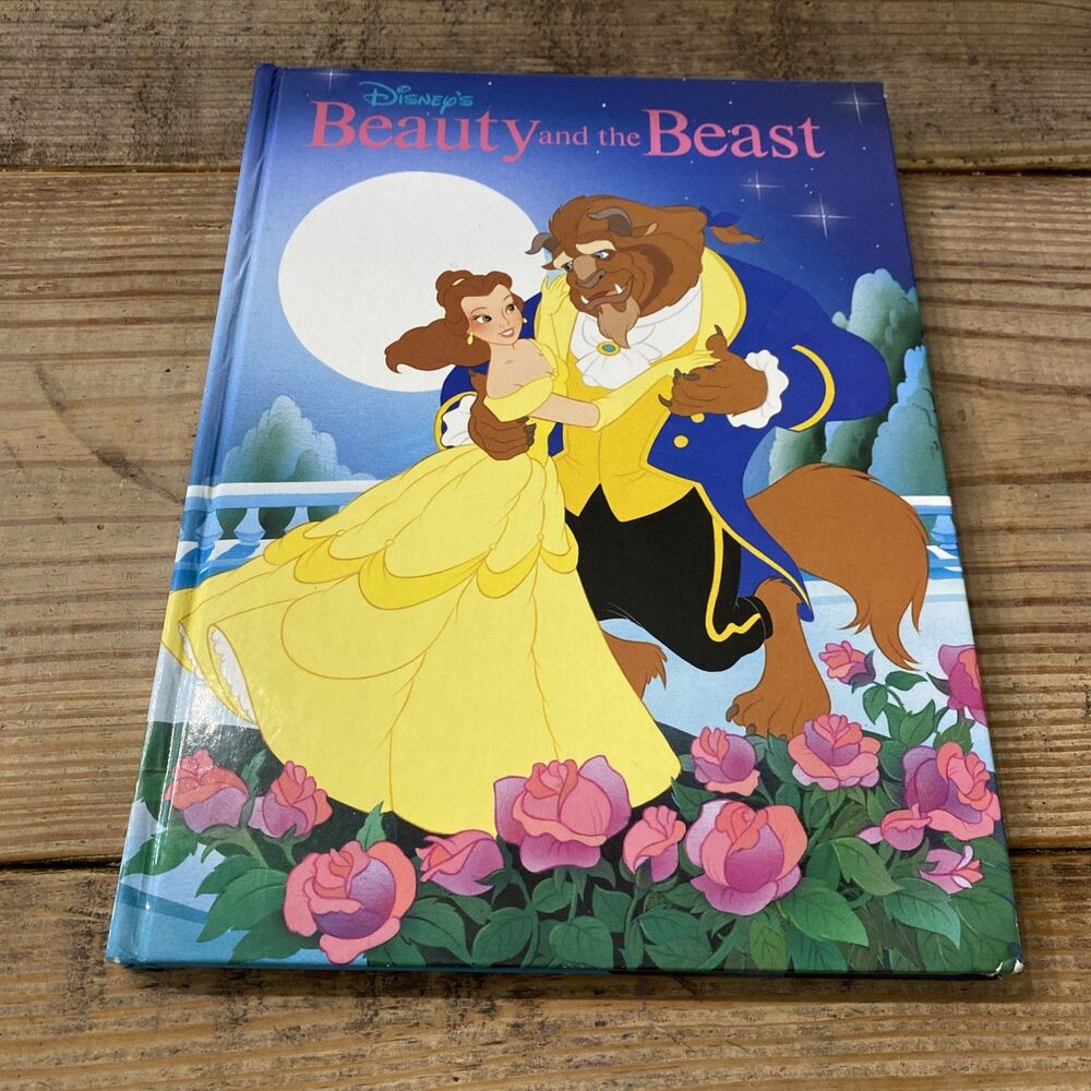 Disney Beauty And The Beast Oversized Hardcover Classic Twin Book 1991